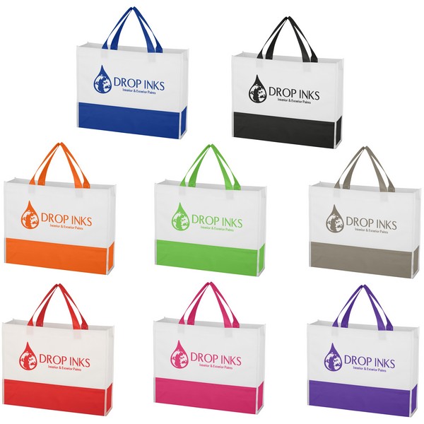 JH3393 Non-Woven Prism Tote Bag With Custom Imp...